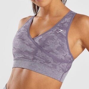 Gymshark Lavender Camo Sports Bra